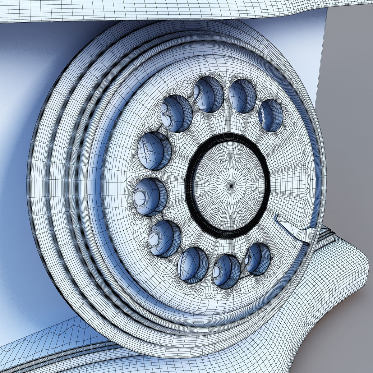 Telefone vintage telephone 3D model_13