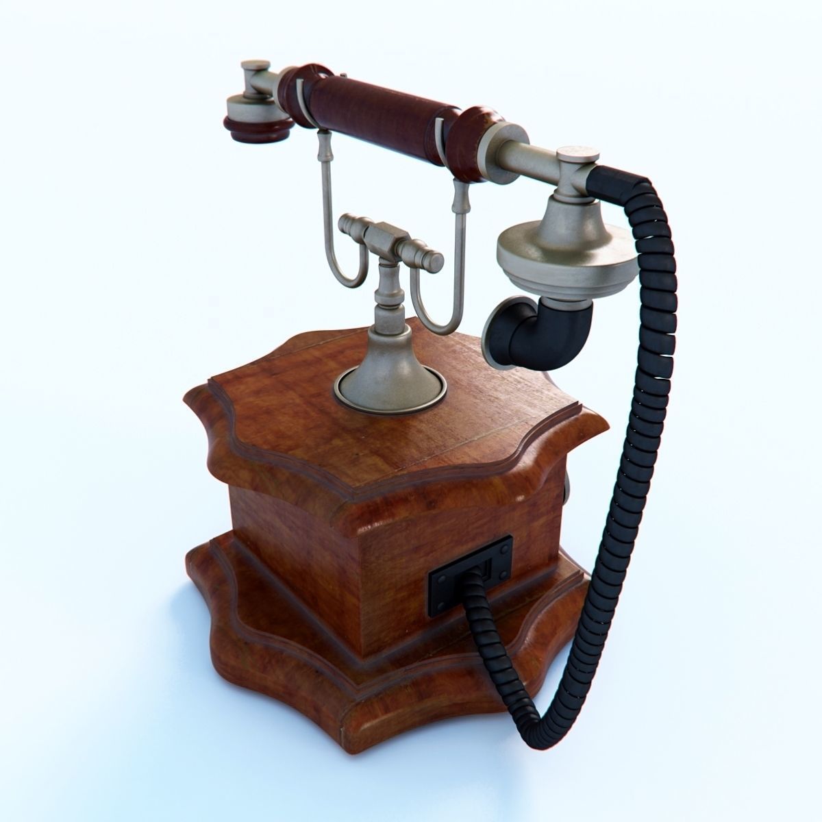Telefone vintage telephone 3D model_5
