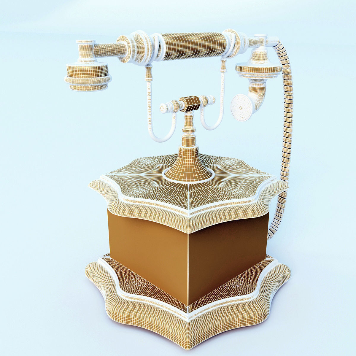 Telefone vintage telephone 3D model_9