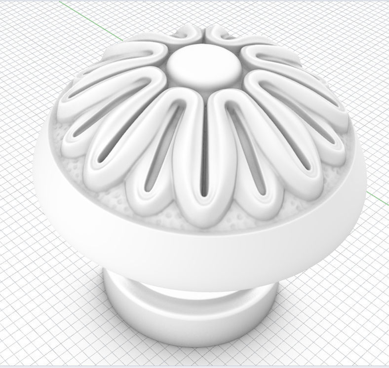 Door Knob 3D print model_15