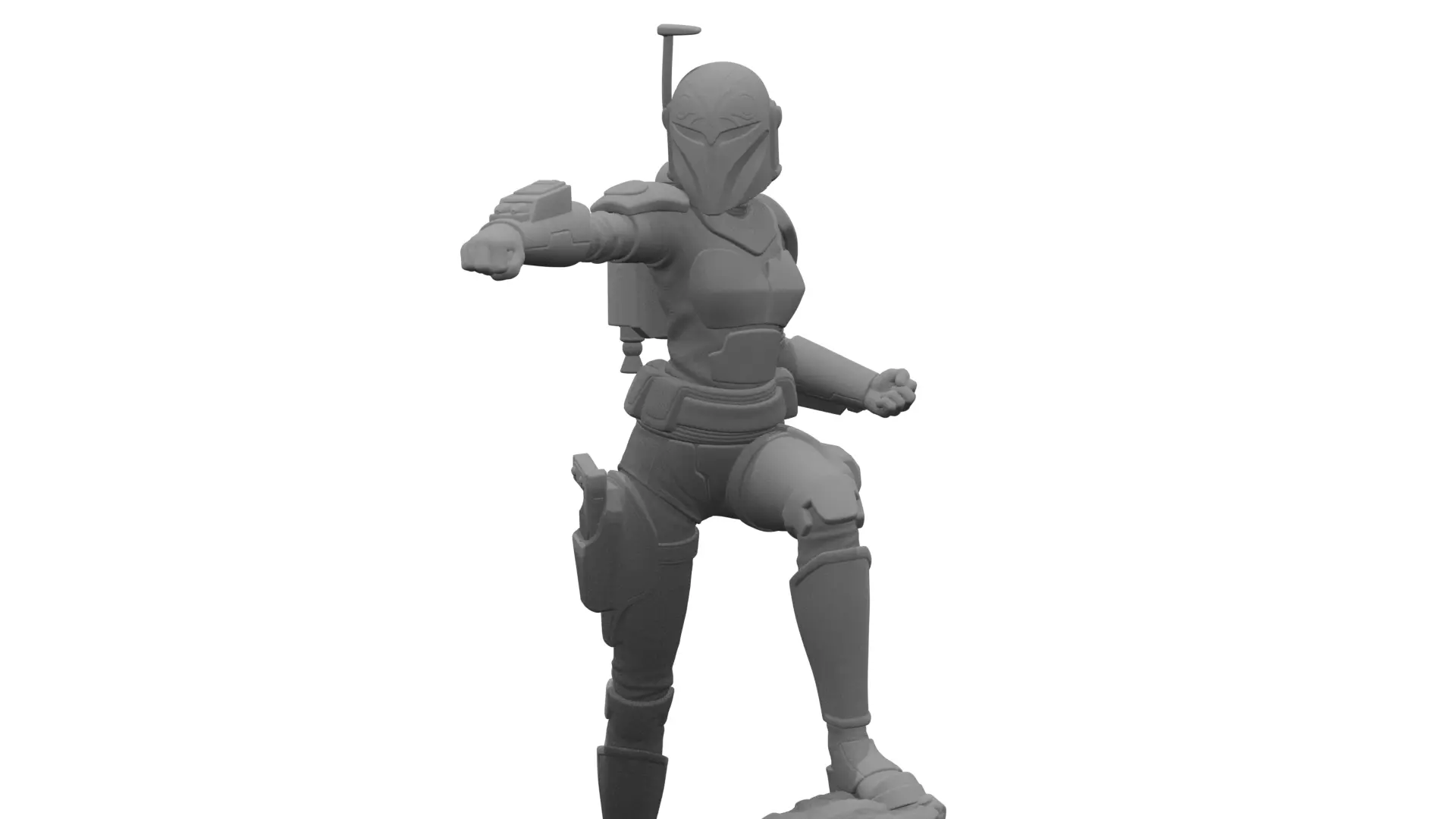 Bo Katan - Mandalorian Star Wars STL File for 3D Printing 3D print model