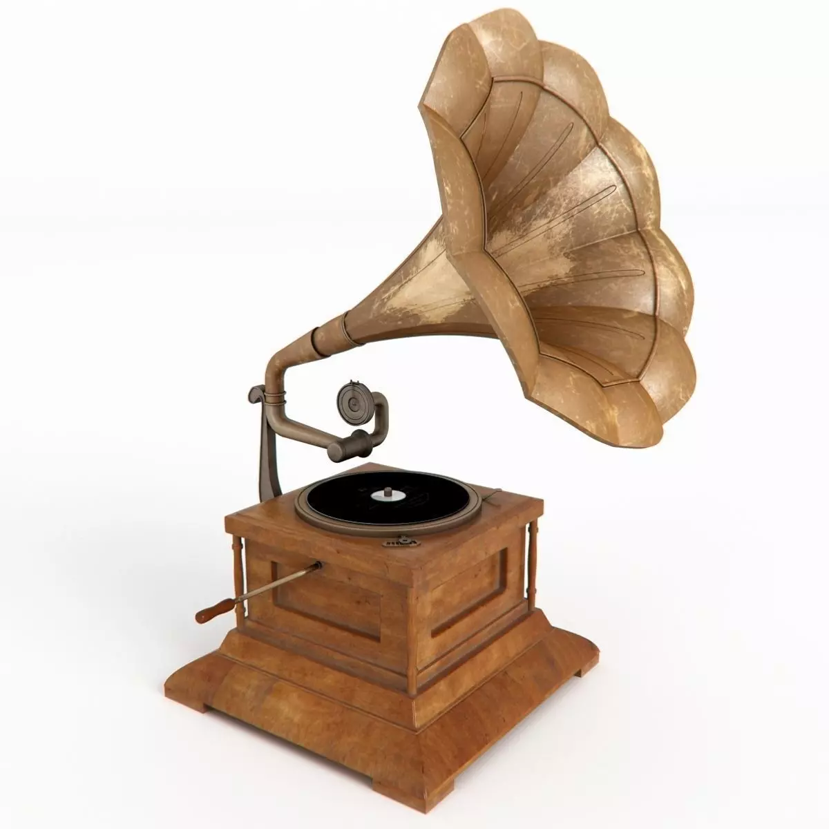 Gramophone 3D model_0