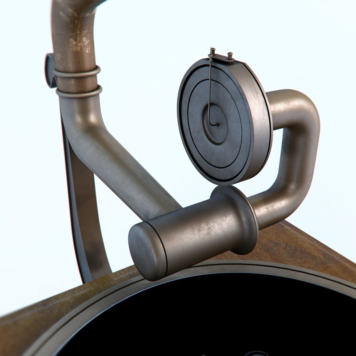Gramophone 3D model_7