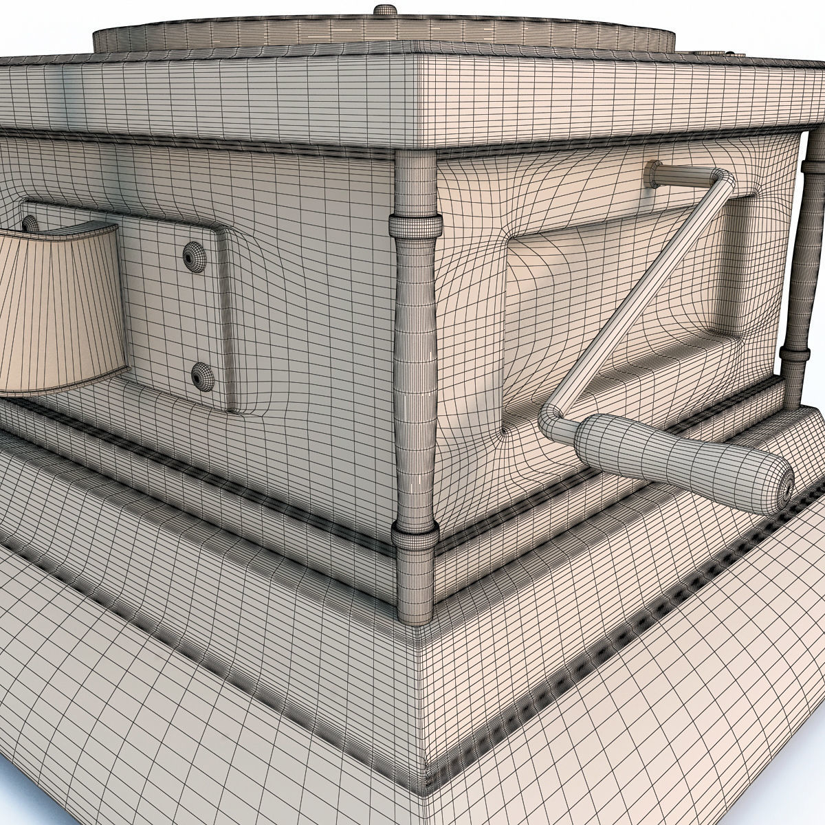 Gramophone 3D model_12