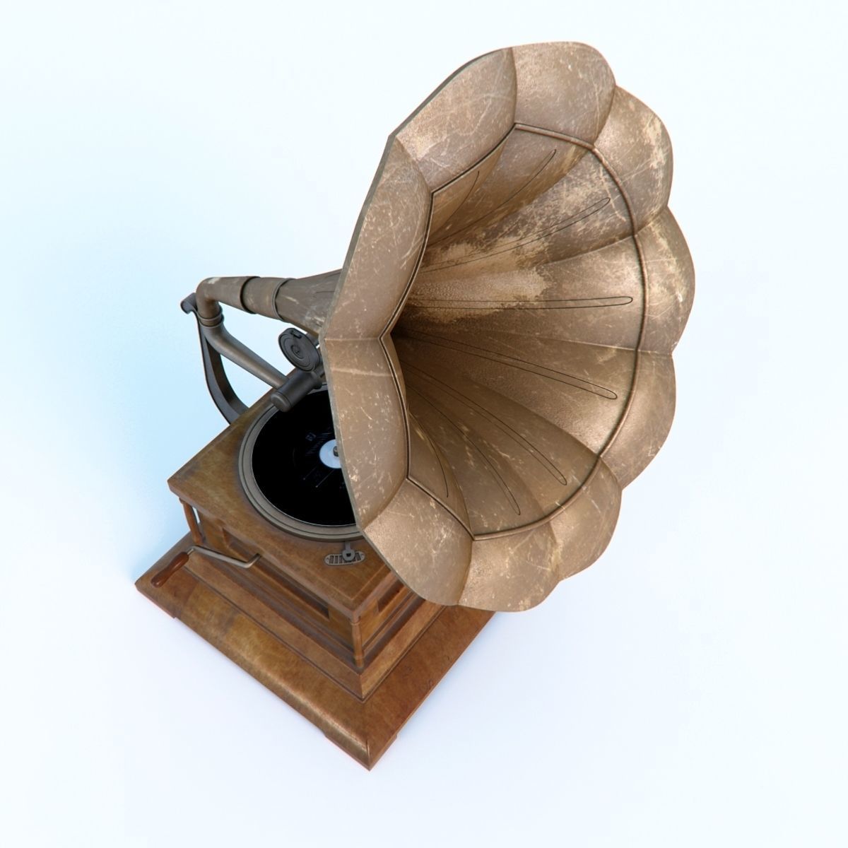 Gramophone 3D model_4