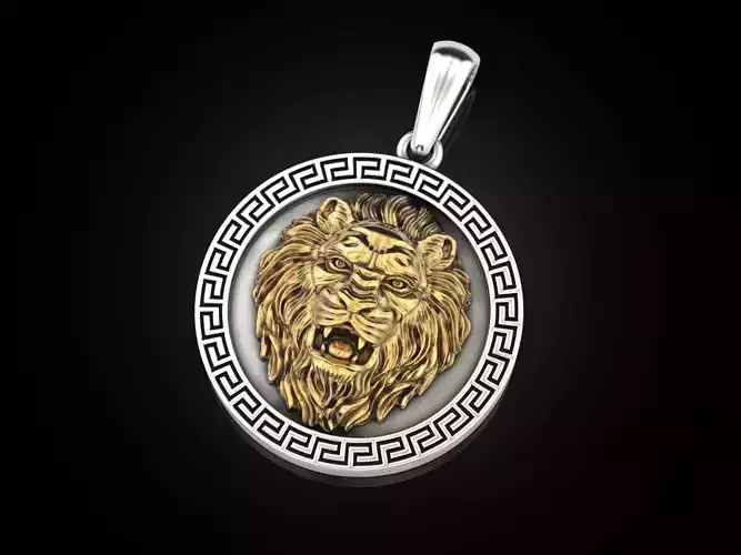 Lion Pendant Update 3D print model