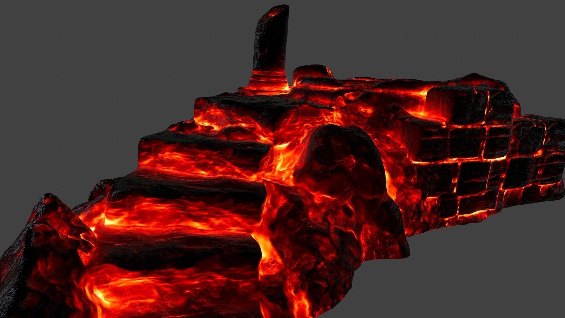 lava temple 1 Low-poly 3D model_15