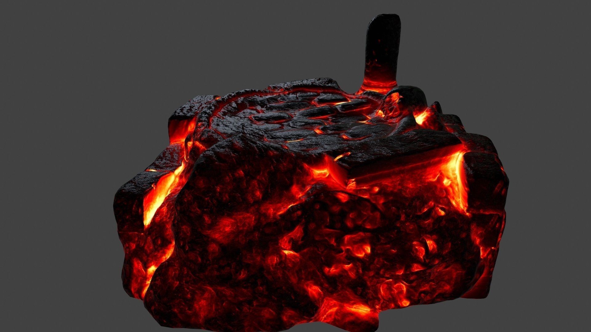 lava temple 1 Low-poly 3D model_10