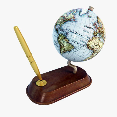 Earth Pen Holder 3D model