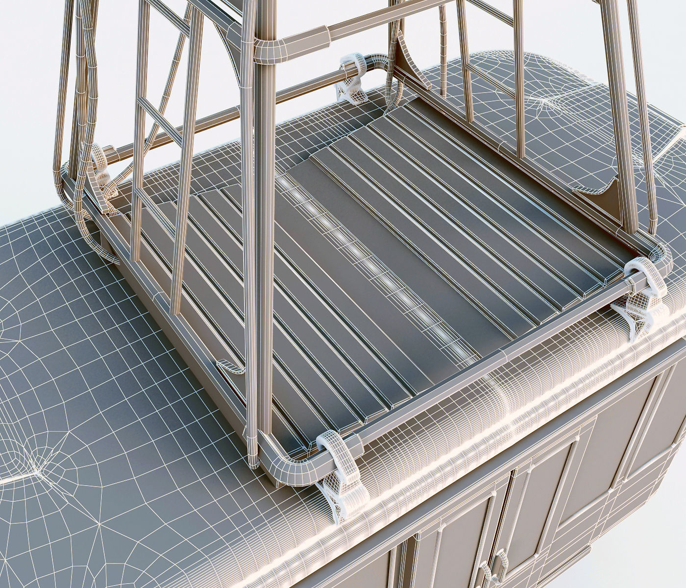 Cableway cable car - cable car 3D model_15