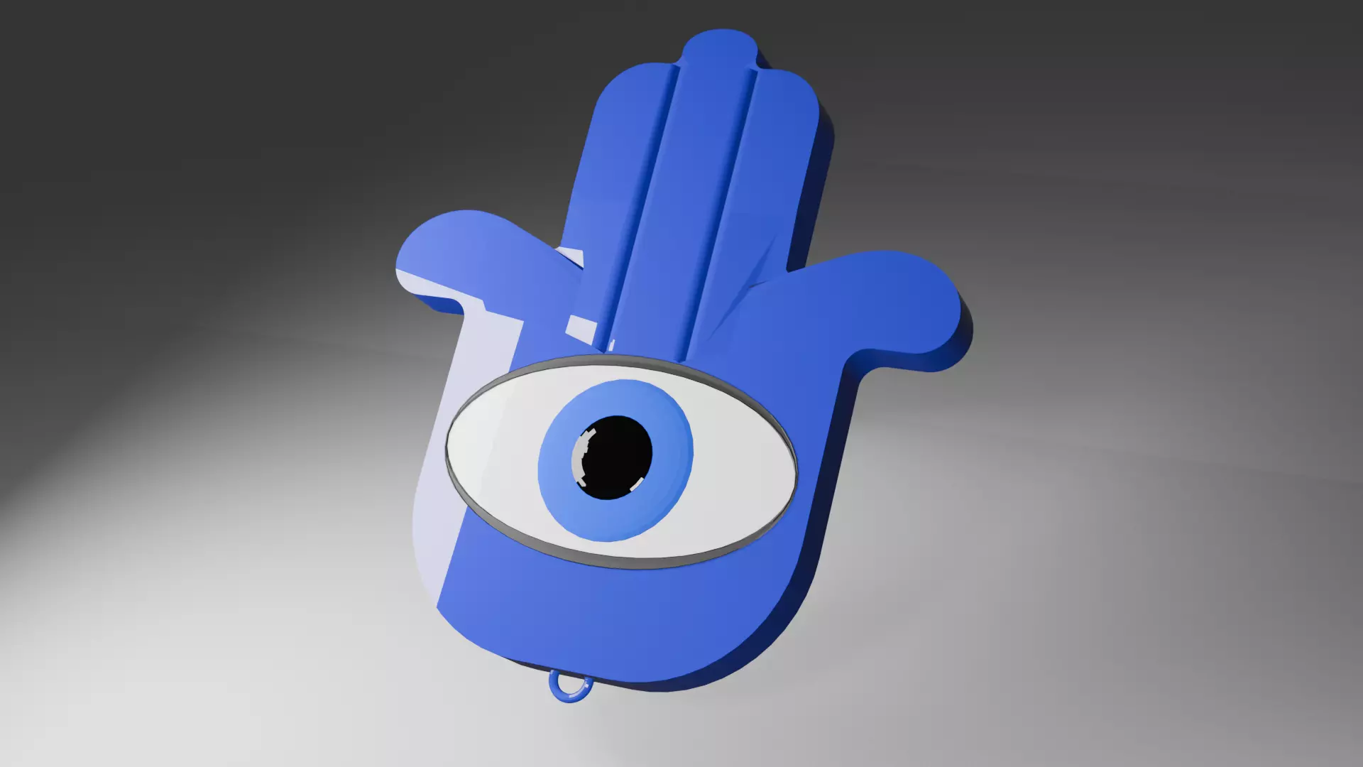 Evil Eye Emoji Keychain - 3D Printable STL - Personal Use 3D print model