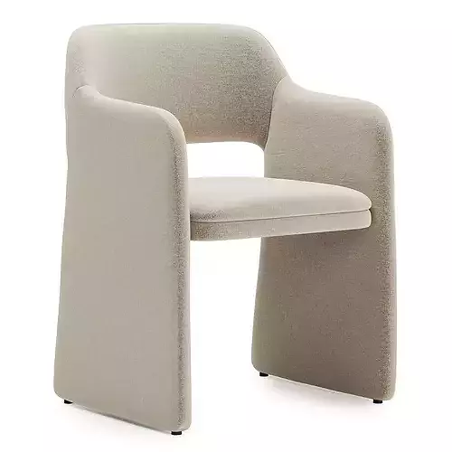 diana chair with echo table 3D model 6