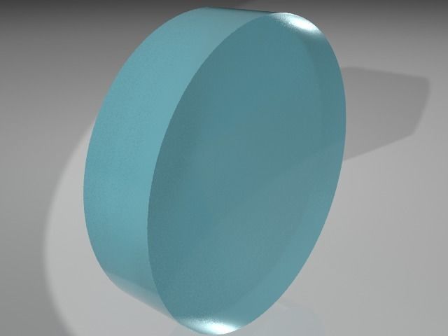 Axicon optical lens 3D model_2
