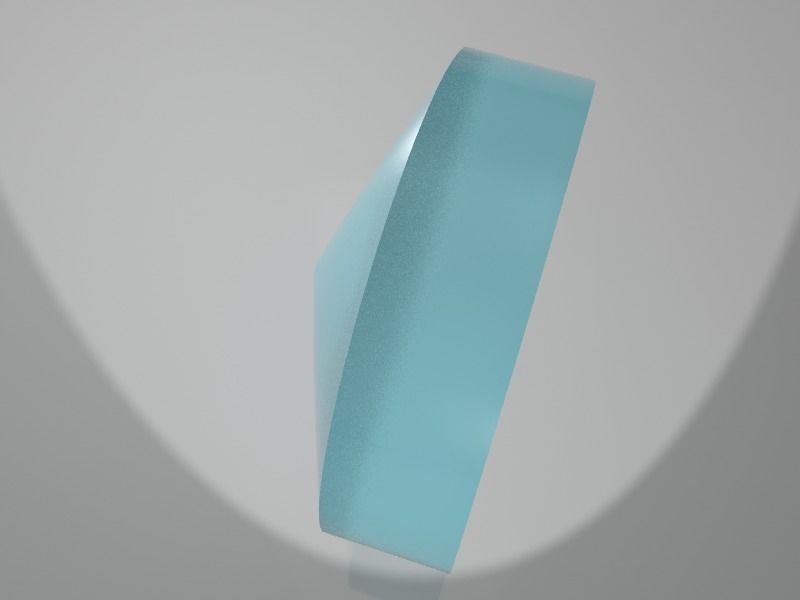 Axicon optical lens 3D model_3