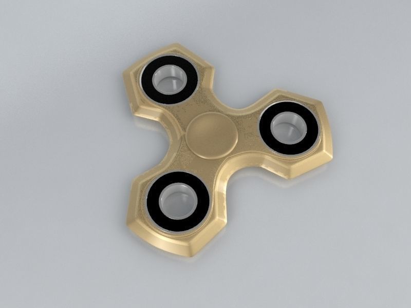 6 Spinner Fidget Widget - Pack 01 3D model_2