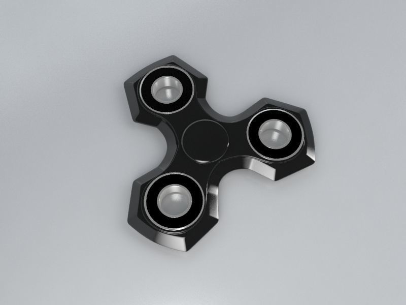 6 Spinner Fidget Widget - Pack 01 3D model_1