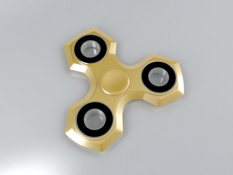 6 Spinner Fidget Widget - Pack 01 3D model_3