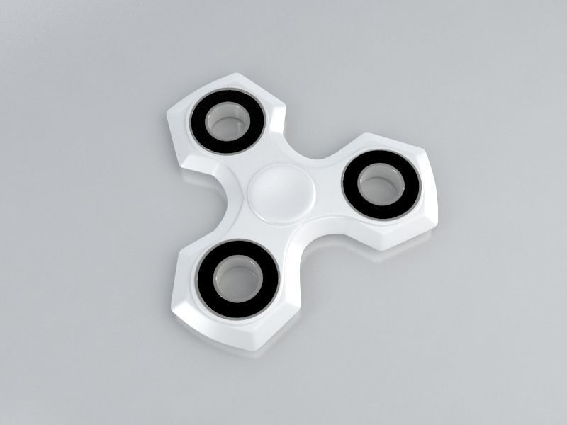 6 Spinner Fidget Widget - Pack 01 3D model_4
