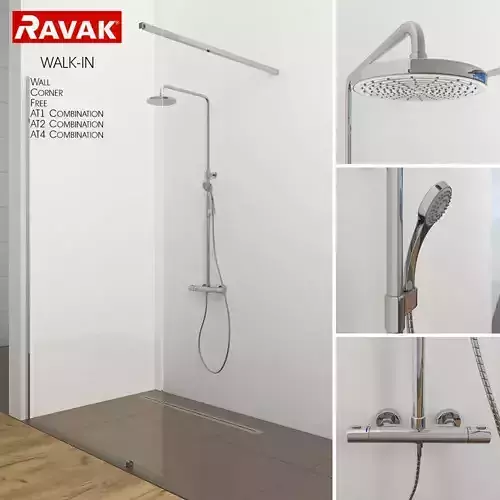Shower room Ravak Walk-in