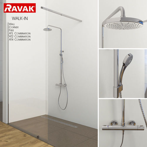 Shower room Ravak Walk-in 3D model