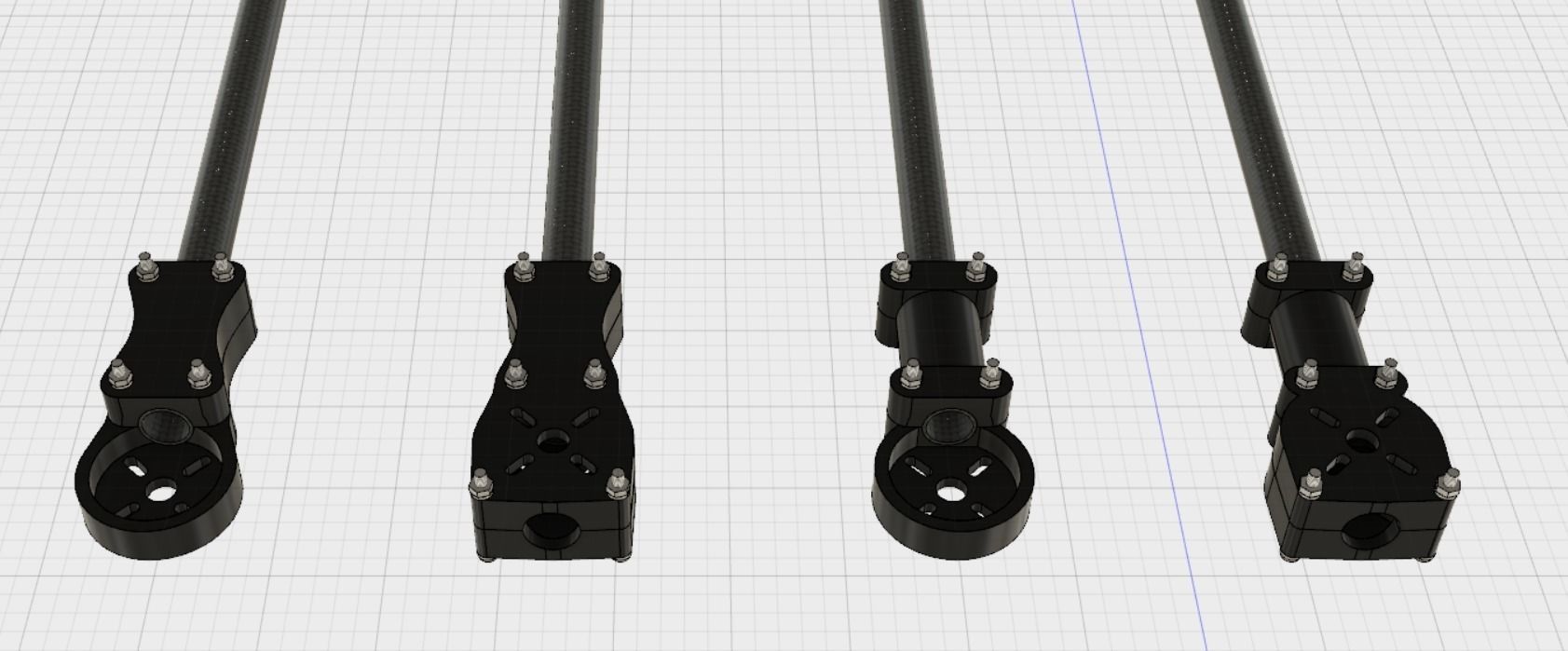 Motor Mount 3D print model_2