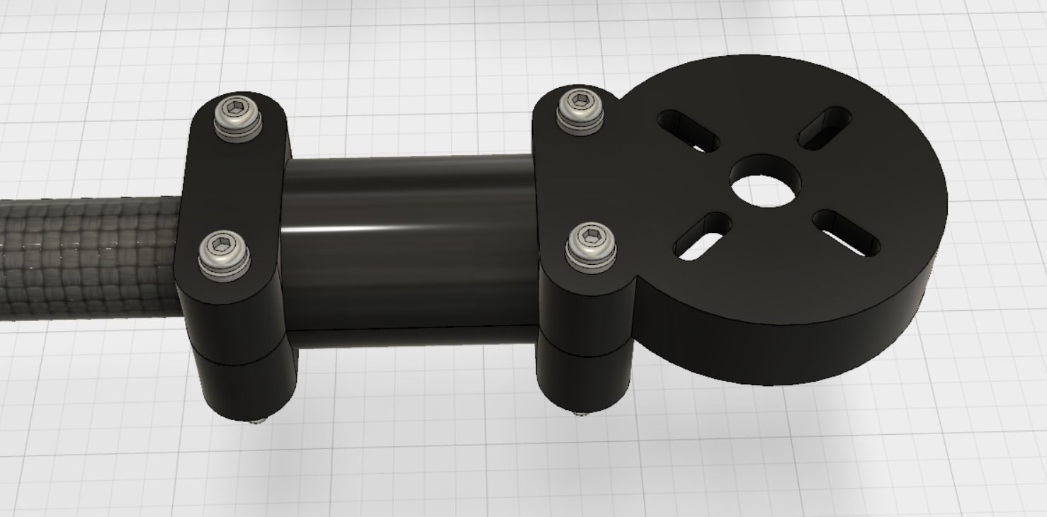 Motor Mount 3D print model_1