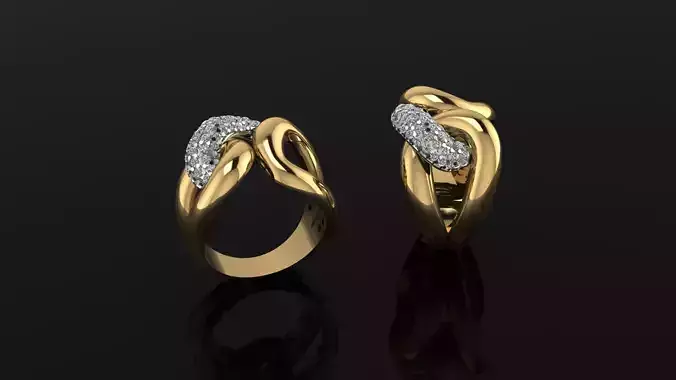 Ring gold and diamond