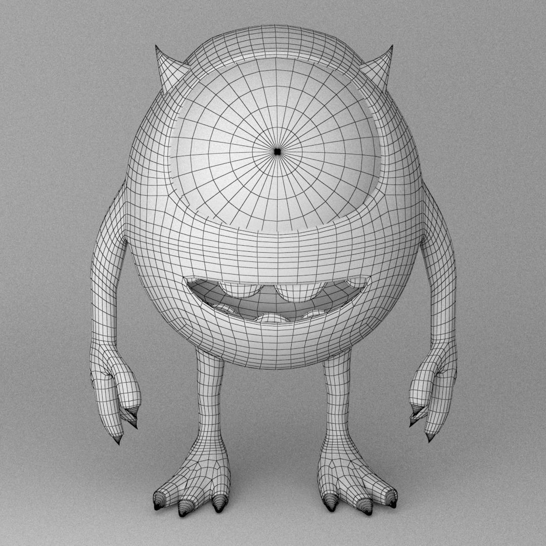 Mike Wazowski 3D model_2