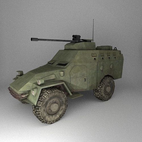 APC Army Tab Low Poly Low-poly 3D model