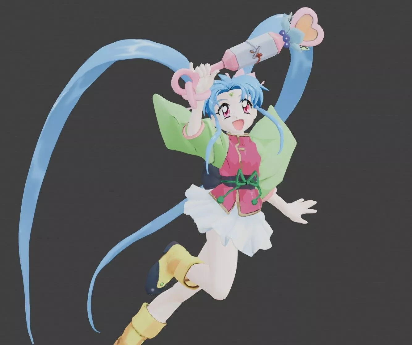 Anime Character magical girl sammy 3D model