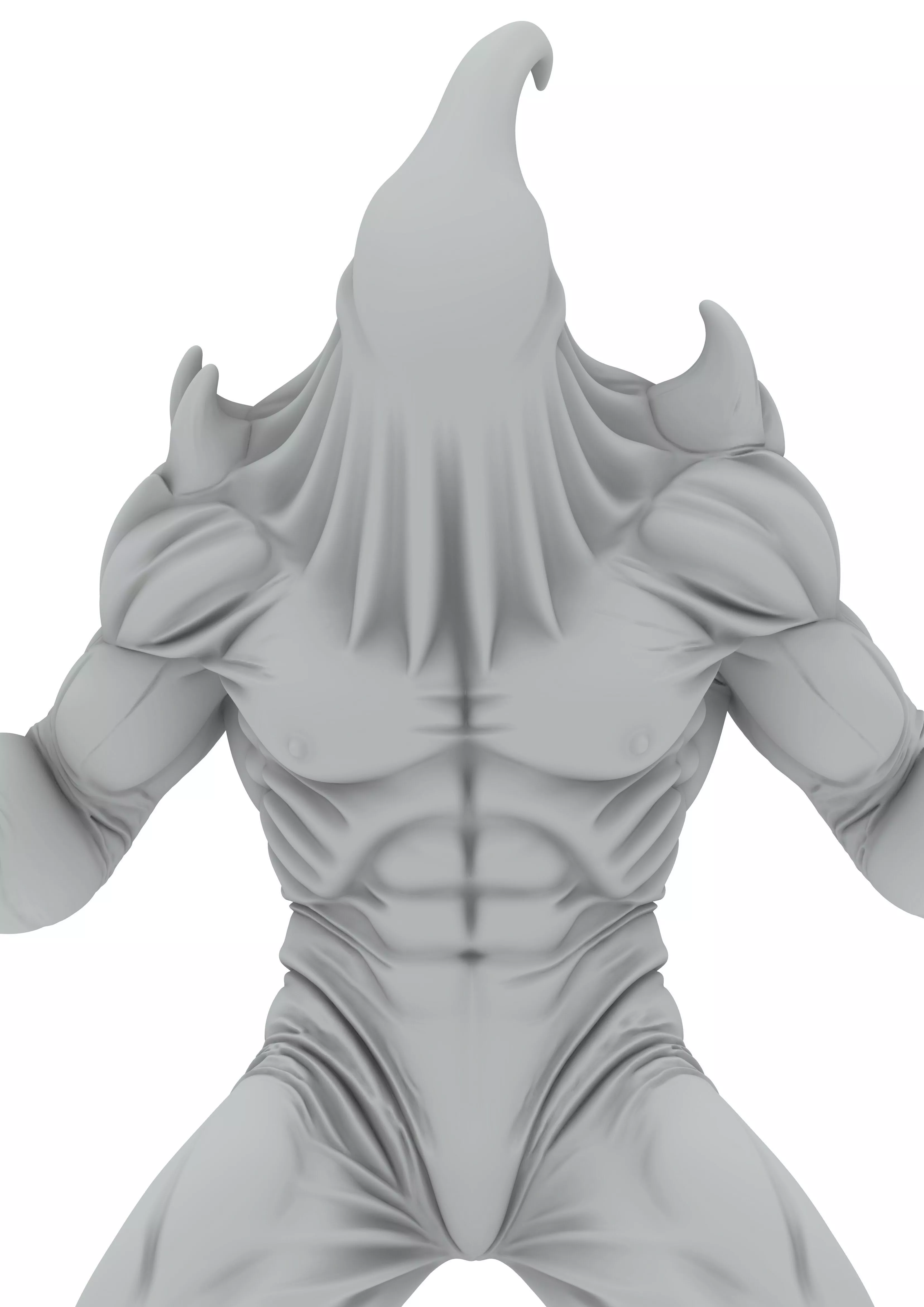 Alien Humanoid Ghost Monster Warrior LAdy Man 3D print model