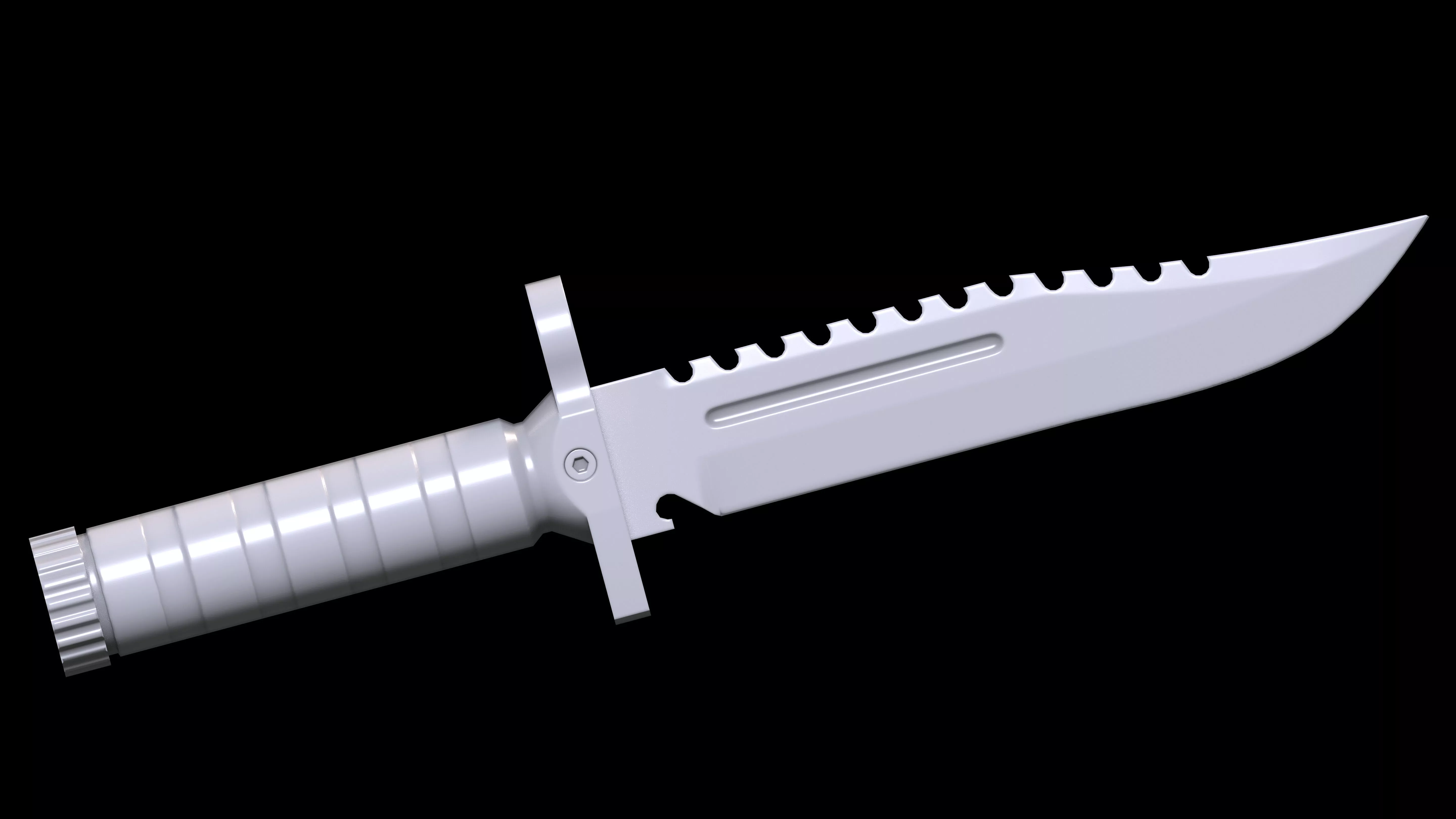 Boker Magnum M-Spec Survival Knife Low-poly 3D model