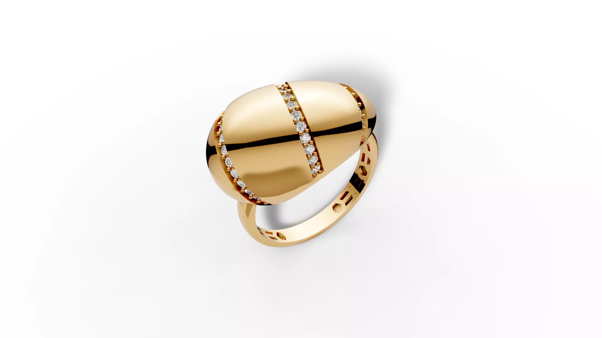 Orbital Drop Crossover Ring - Luxury Collection 006 3D print model