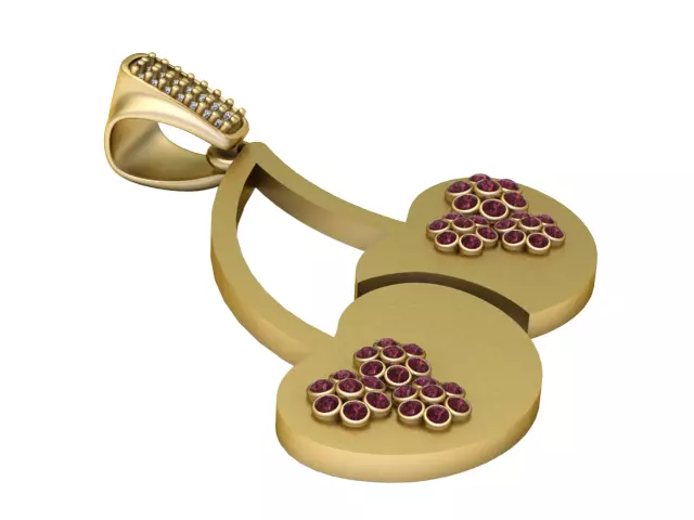 Cherry Stone Pendant 3D print model