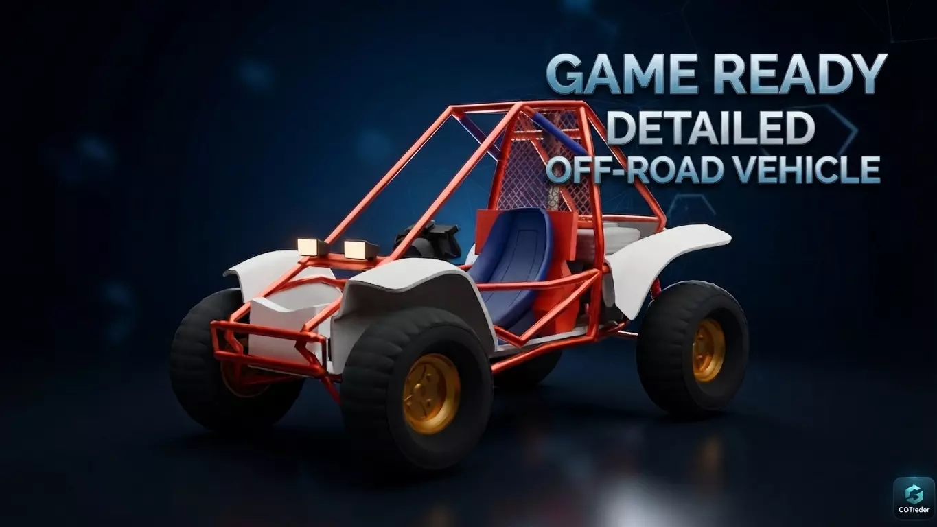 ATV Off Road Buggy Game Ready Vehicle STL FBX 3MF OBJ 3D model