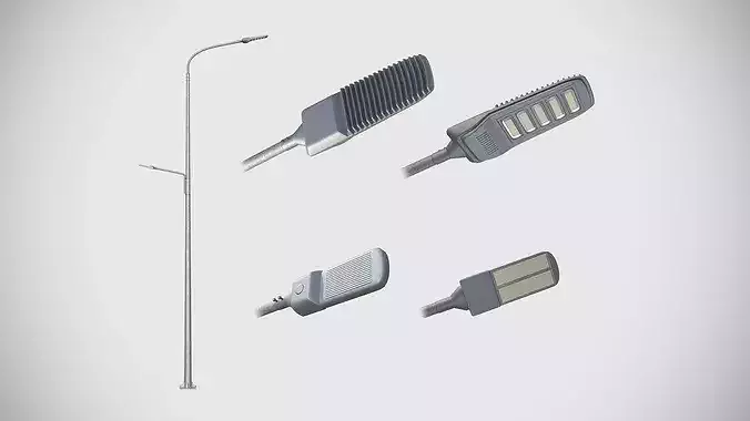 Dual Height Road LED Lighting Pole