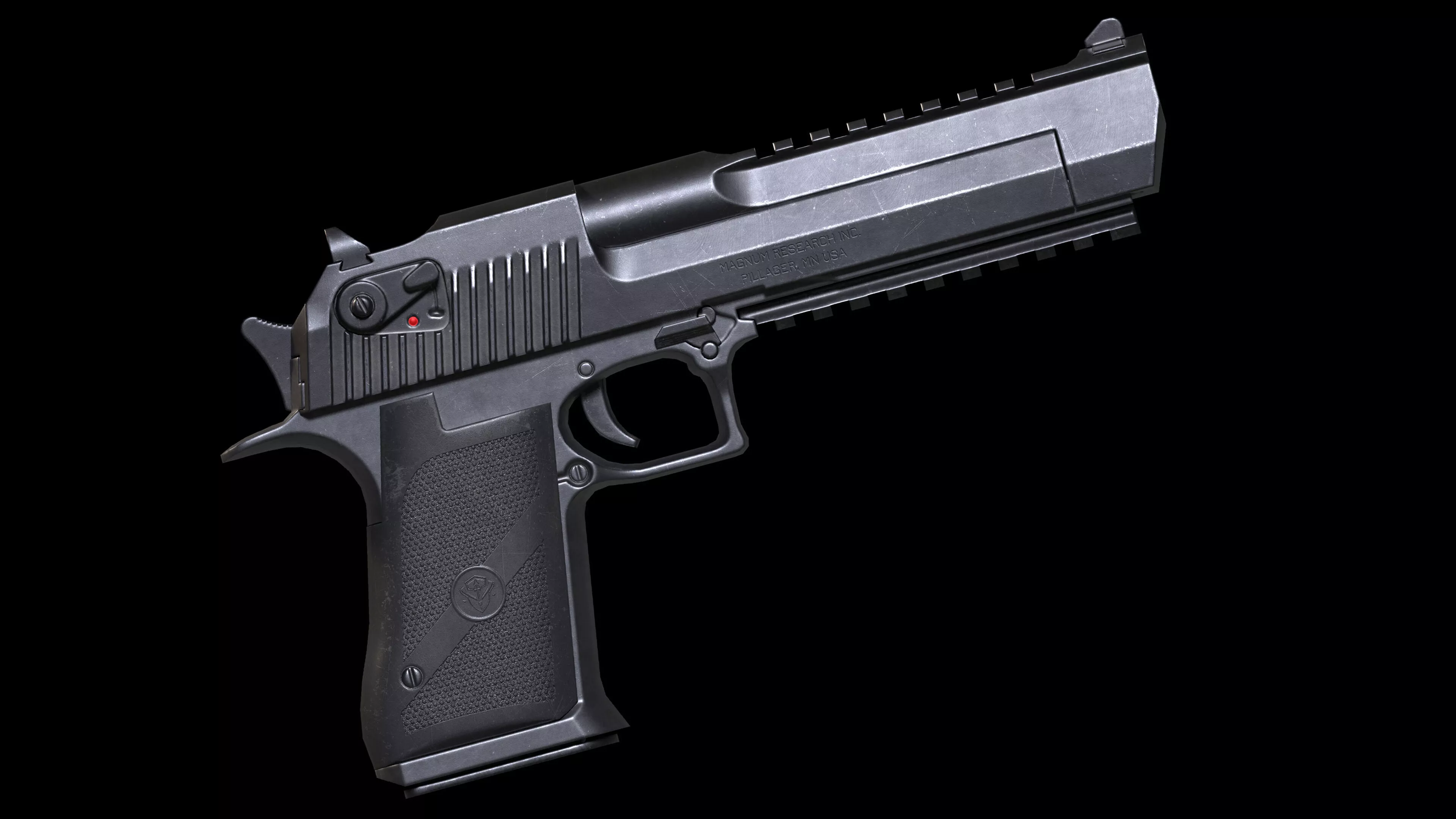 Desert Eagle Low-poly 3D model