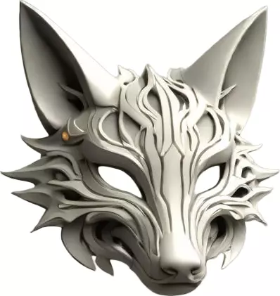 Fox Mask Collection STL 3D print model