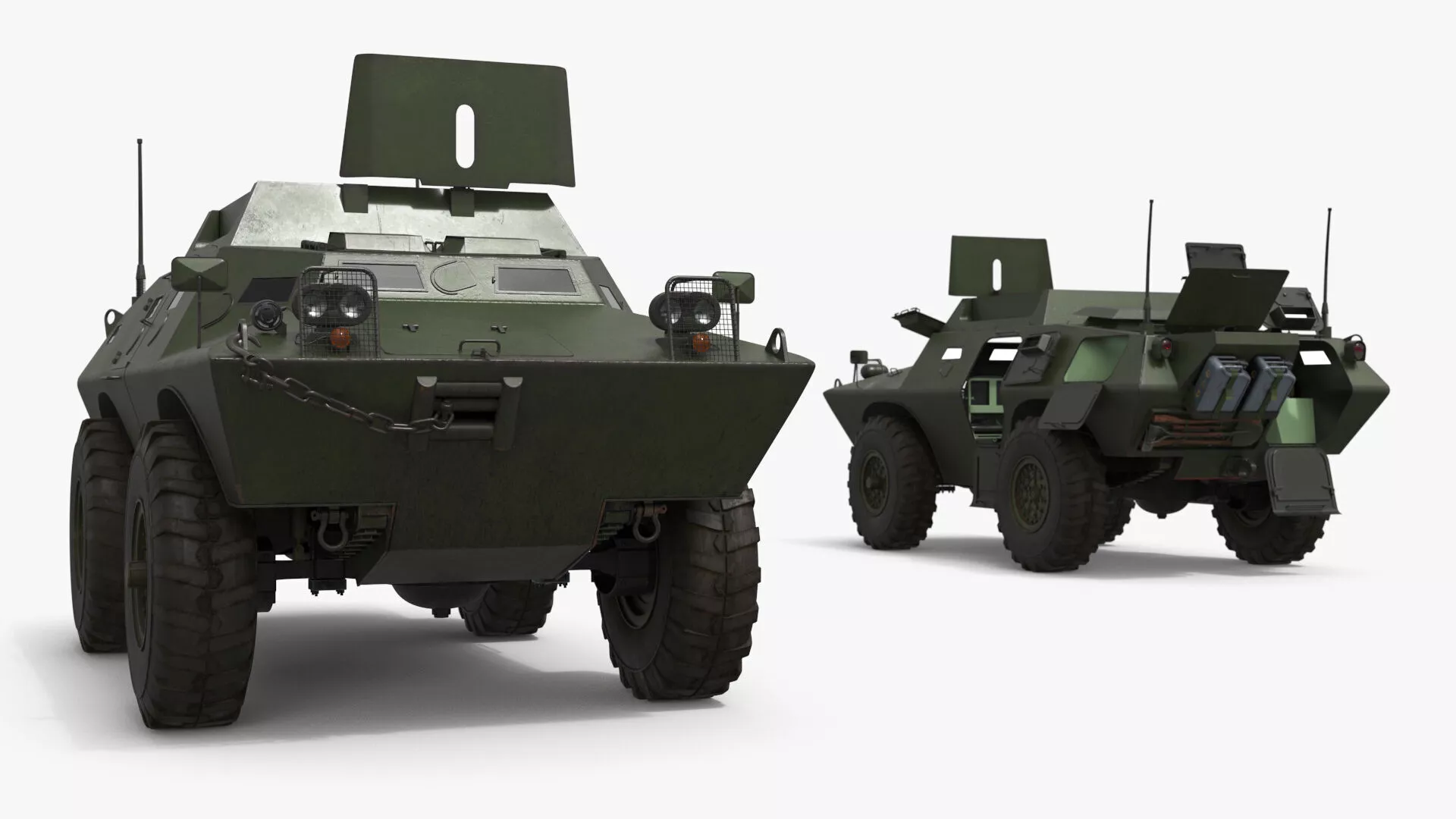 Cadillac Gage V-100 Commando Patrol APC with Interior Rigged 3D model