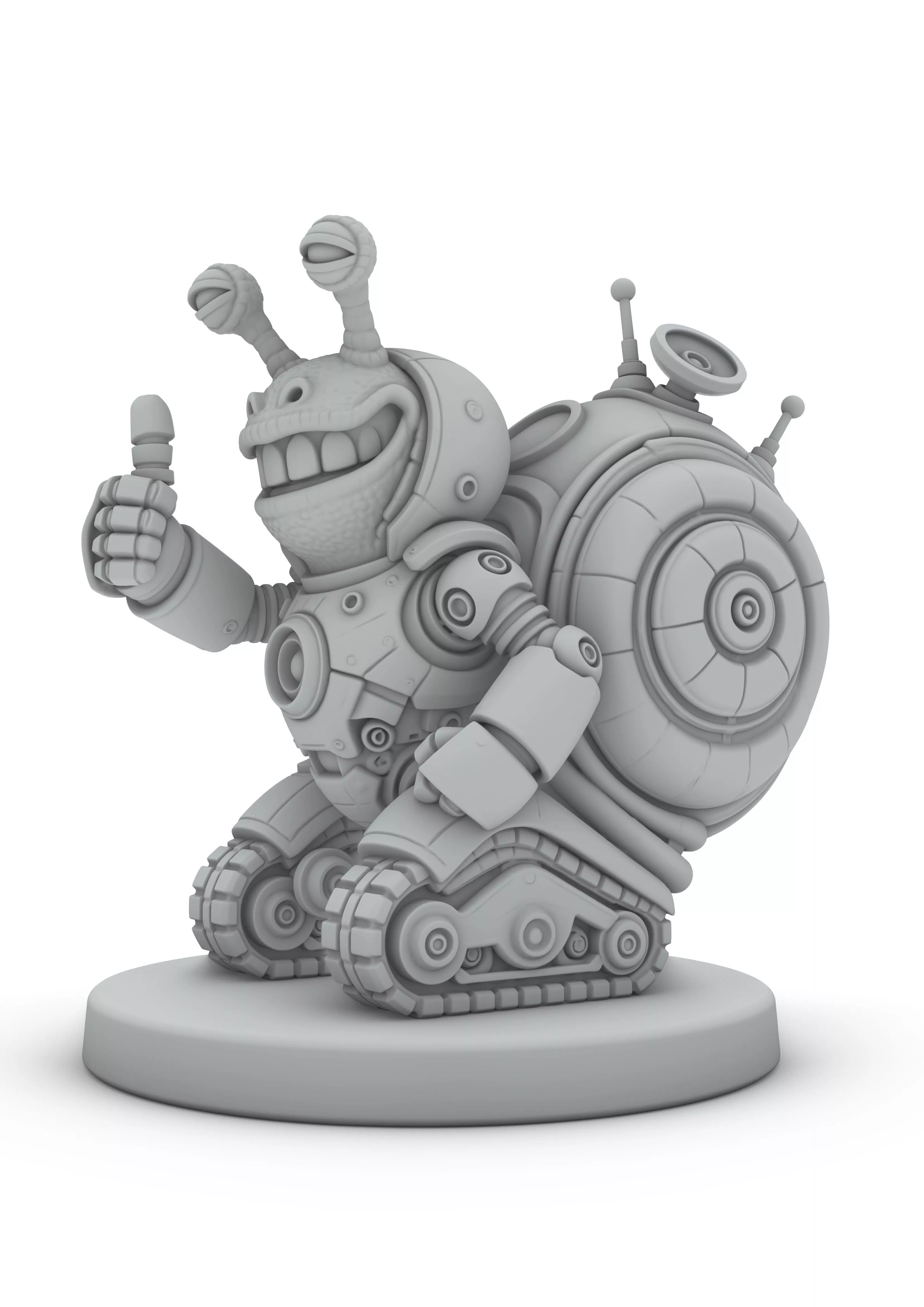 Alien Super Snail Hero Escargot Schnecke Superheld Monster 3D print model