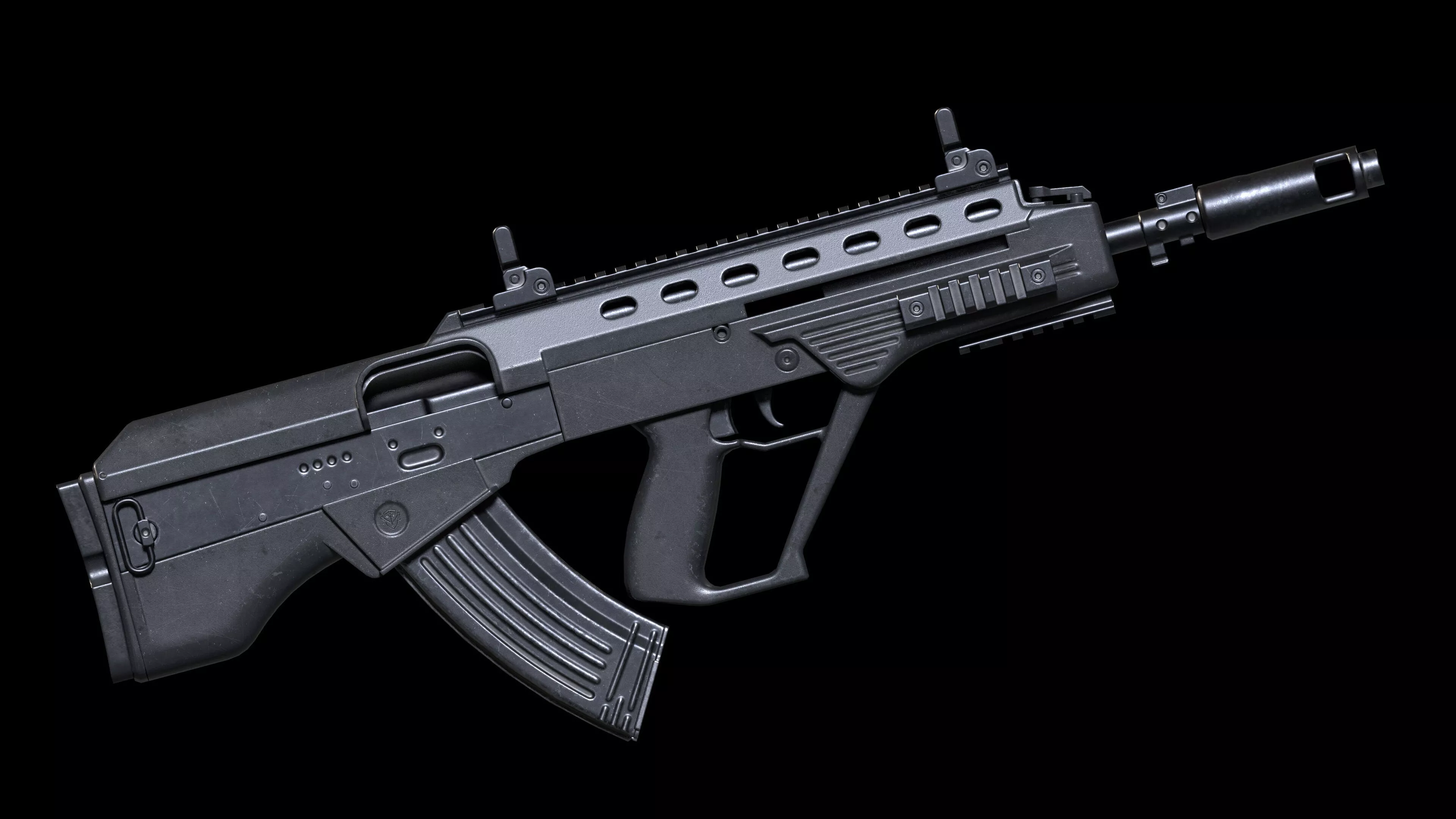 Malyuk Rifle Low-poly 3D model