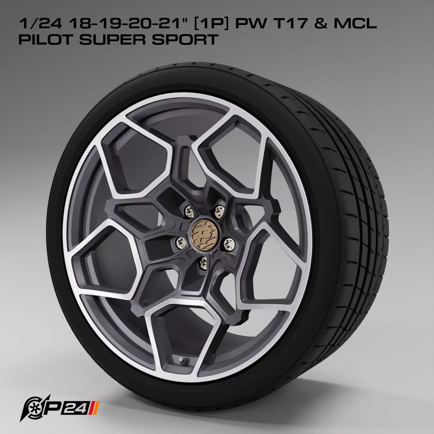 1-24th 18-19-20-21 inches 1P PW T17 and MCL Pilot Super Sport 3D print model