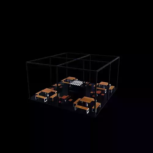 Terrace Coffee 3D model 7