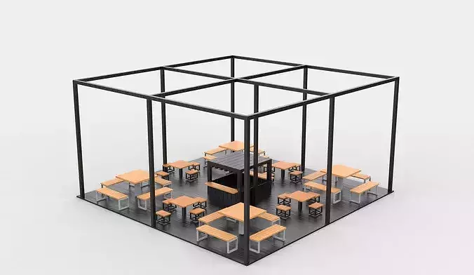 Terrace Coffee 3D model