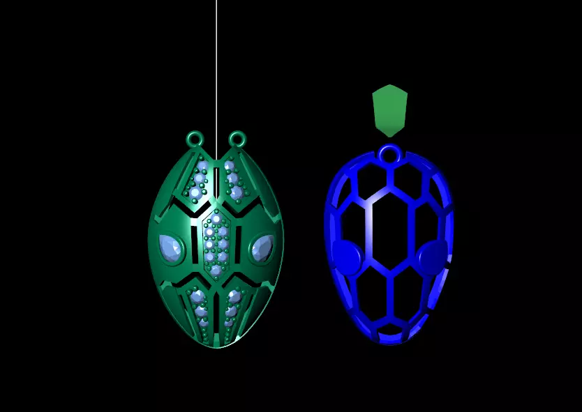 snake pendent Free 3D print model