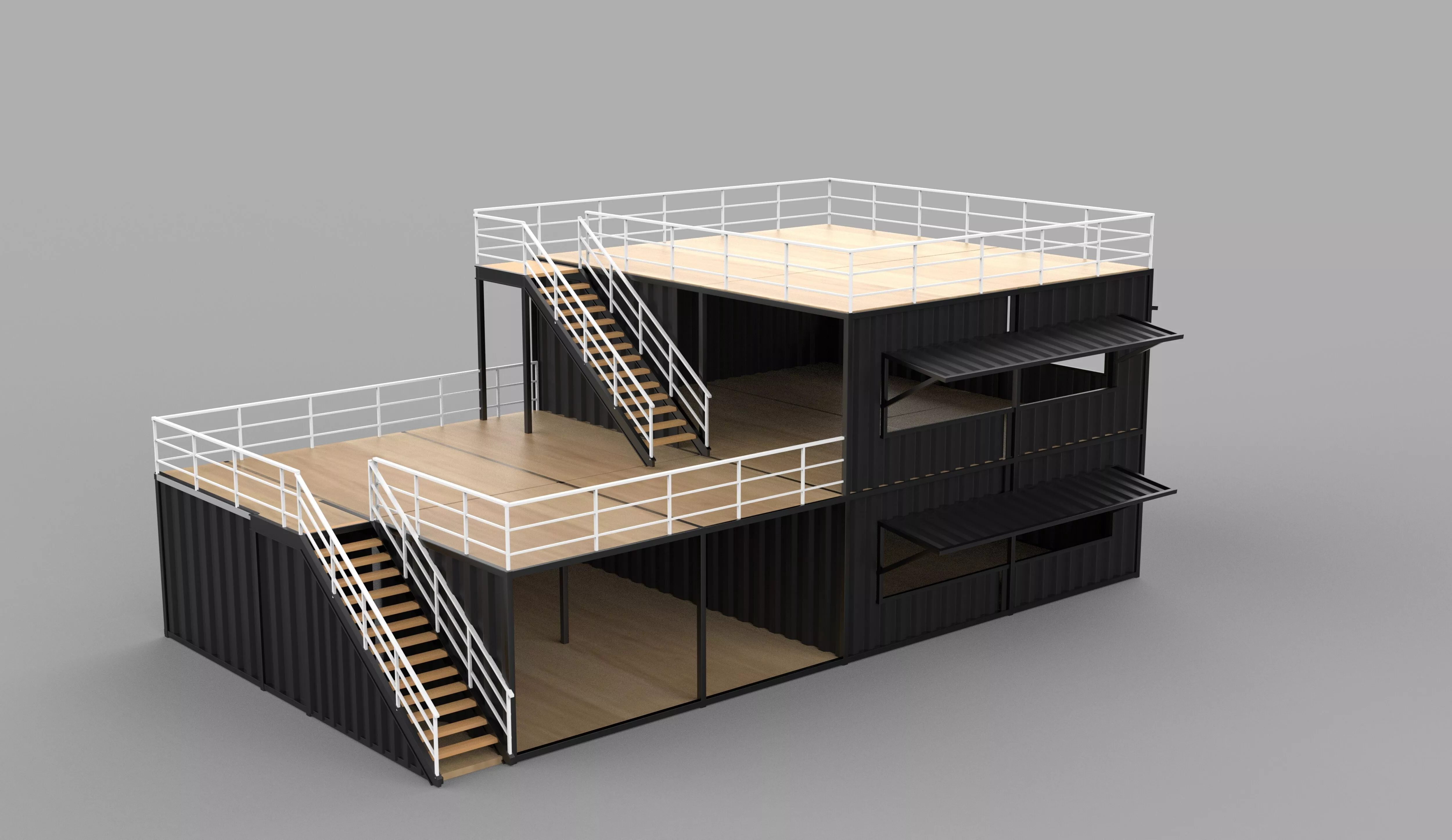 Container Cafe 3D model
