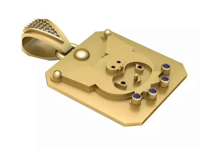 Cute Robot Pendant 3D print model