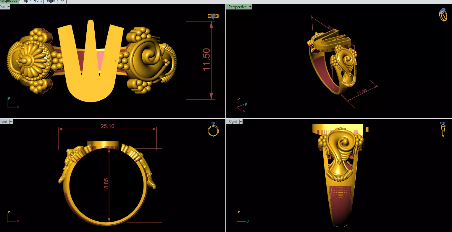 balaji ring 3dm 3D print model
