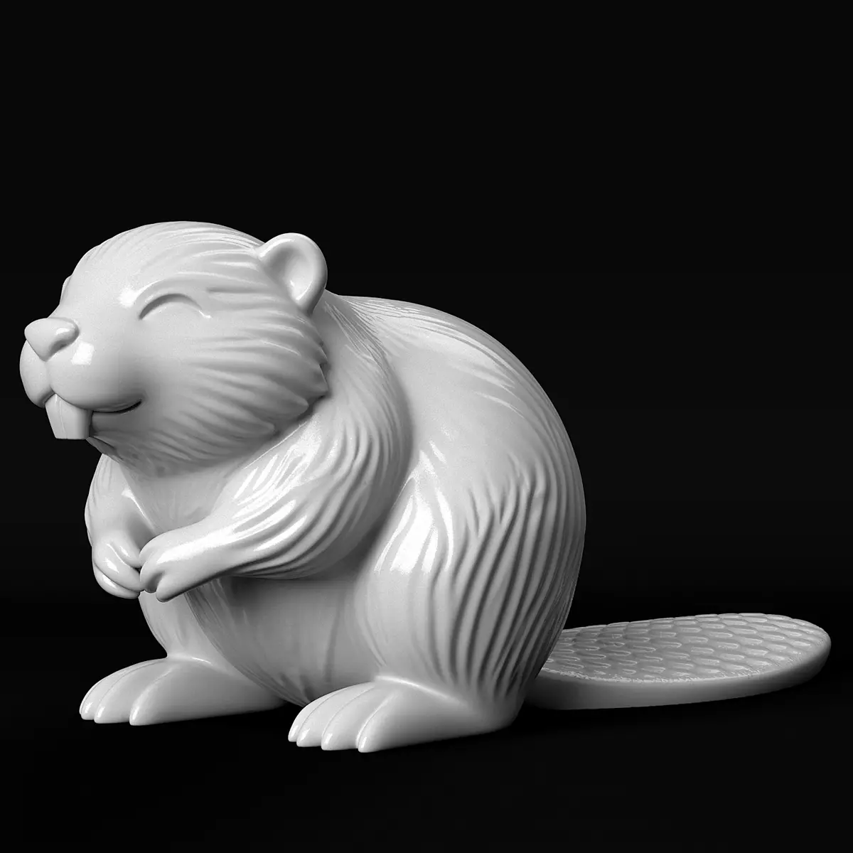 Beaver 3D print model