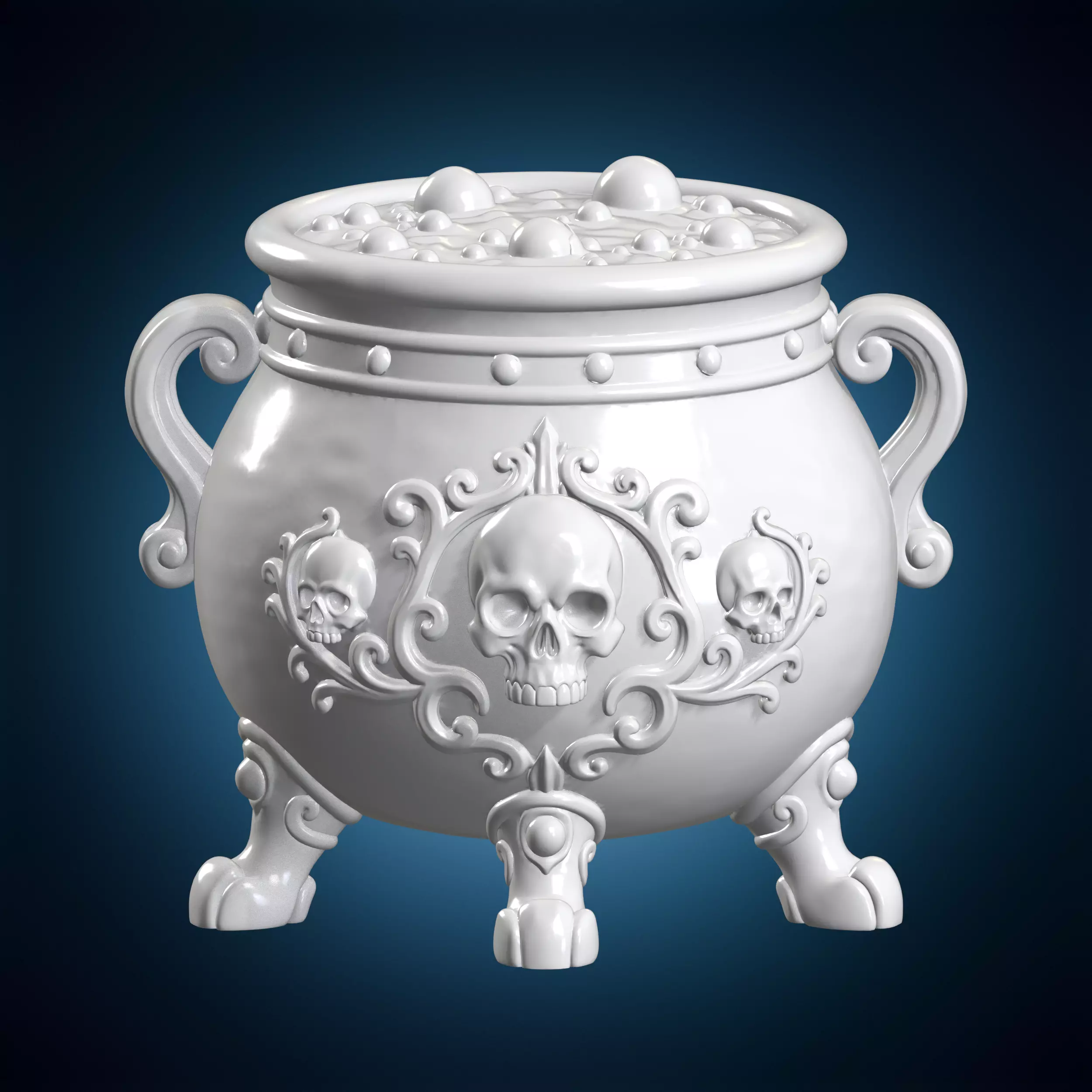 Bubbling Potion Cauldron 3D Print Model 3D print model